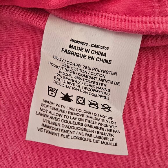 Nike Open Front Wrap Top Womens Medium Pink DRI-FIT Training Athletic NWT - Picture 5 of 6